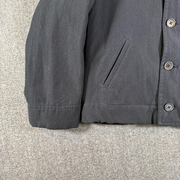 John Varvatos Jacket Mens Large EU 50 Black Double Breasted Peacoat Throat Latch - Picture 10 of 13